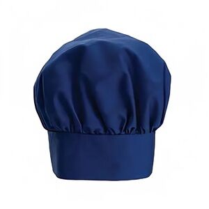 Winco CH-13BL 13"H Adjustable Chef Hat w/ Velcro Closure - Poly/Cotton, Blue